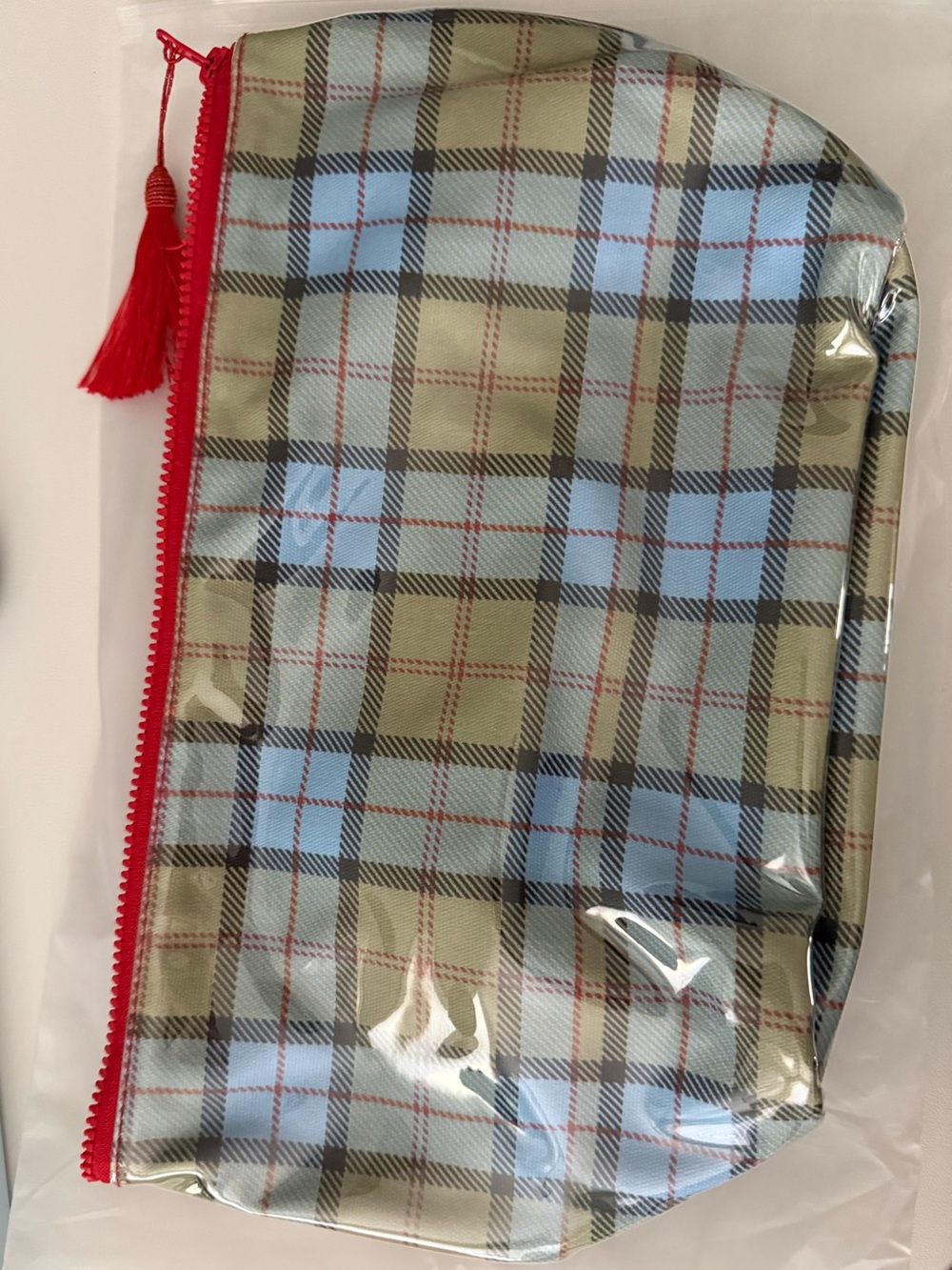 Dairy Boy makeup bag Scottish Plaid LARGE
